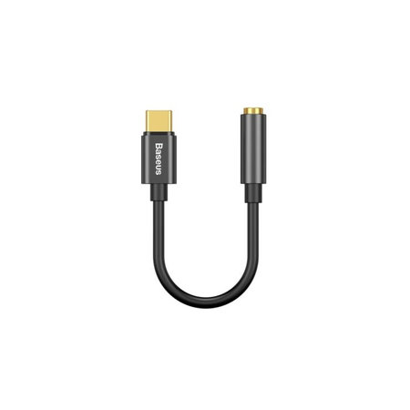 Baseus - Adapter USB-C / 3.5mm Jack, Schwarz