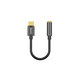 Baseus - Adapter USB-C / 3.5mm Jack, Schwarz