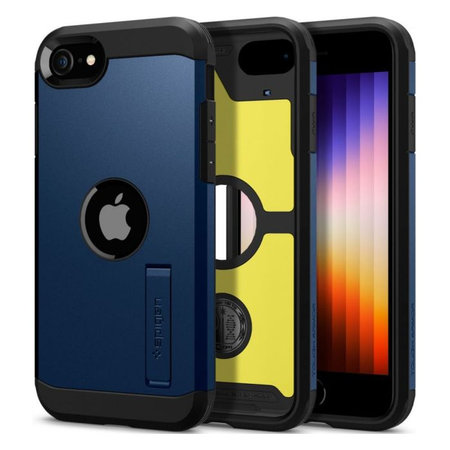 Spigen - Fall Tough Armor für iPhone SE 2020 und 2022, Navy Blue