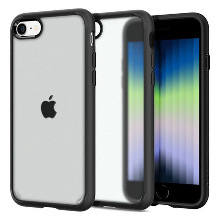 Spigen - Hülle Ultra Hybrid für iPhone 7, 8, SE 2020 & SE 2022, Frost Black
