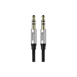 Baseus - Aux Kabel (1m), Silber/Schwarz