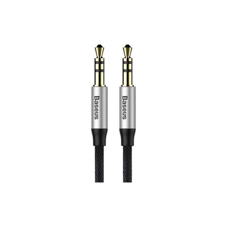 Baseus - Aux Kabel (1m), Silber/Schwarz