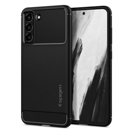 Spigen - Hülle Rugged Armor für Samsung Galaxy S21 FE, Matte Black