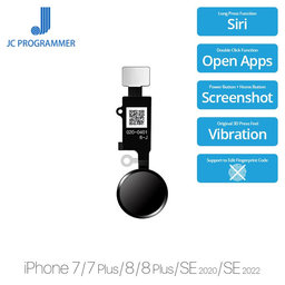 Apple iPhone 7, 7 Plus, 8, 8 Plus, SE (2020), SE (2022) - Home Taste JCID 7 Gen (Space Gray, Black)
