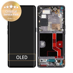 Oppo Find X2 Pro - LCD Display + Touch Screen + Frame (Black) - 4903839 Genuine Service Pack
