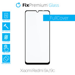 FixPremium FullCover Glass - Gehärtetes Glas für Xiaomi Redmi 9A und 9C