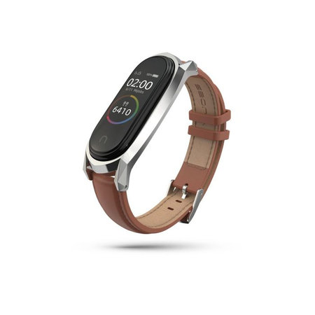 Tech-Protect - Armband Herms für Xiaomi Mi Band 5, 6, 6 NFC, brown