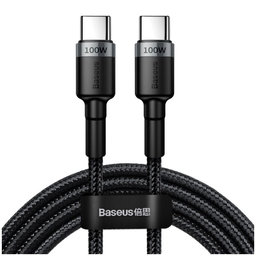 Baseus - USB-C / USB-C Kabel (2m), schwarz