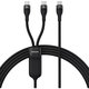 Baseus - USB-C / 2x USB-C Kabel (1.5m), schwarz