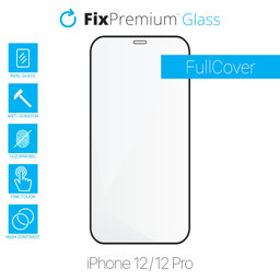 FixPremium FullCover Glass - Gehärtetes Glas für iPhone 12 und 12 Pro
