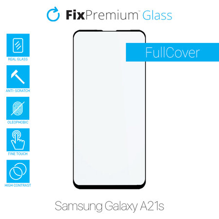 FixPremium FullCover Glass - Gehärtetes Glas für Samsung Galaxy A21s