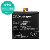 Akku Batterie für Caterpillar CAT S60, 3500mAh, Li-Pol, 3.85 V, APP-12F-F5757I-CGX-111, HQ