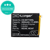 Akku Batterie für Nokia 7.1, 3000mAh, Li-Pol, 3.8 V, HE340, HQ