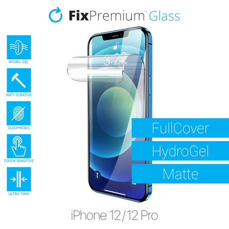 FixPremium HydroGel Matte - Displayschutzfolie für iPhone 12 und 12 Pro