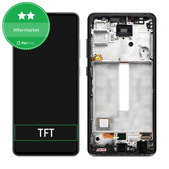 Samsung Galaxy A52 4G A525F - LCD Display + Touchscreen Front Glas + Rahmen (Awesome Black) TFT