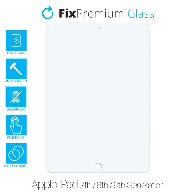 FixPremium Glass - Gehärtetes Glas für Apple iPad 10.2