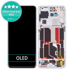 OnePlus 10 Pro NE2210 NE221 - LCD Display + Touchscreen Front Glas + Rahmen (Panda White) OLED