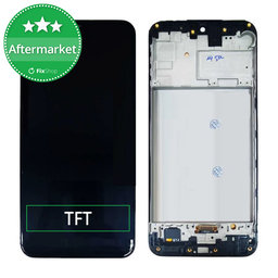 Samsung Galaxy M21 M215F - LCD Display + Touchscreen Front Glas + Rahmen (Black) TFT