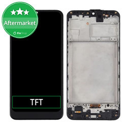Samsung Galaxy M31 M315F - LCD Display + Touchscreen Front Glas + Rahmen (Space Black) TFT