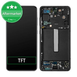 Samsung Galaxy S21 FE G990B - LCD Display + Touchscreen Front Glas + Rahmen (Black) TFT