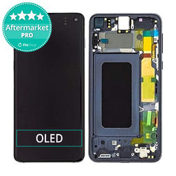 Samsung Galaxy S10e G970F - LCD Display + Touchscreen Front Glas + Rahmen (Prism Black) OLED