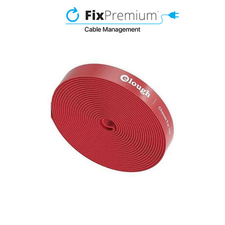 Elough - Kabelorganisator - Kabelband (5m), rot