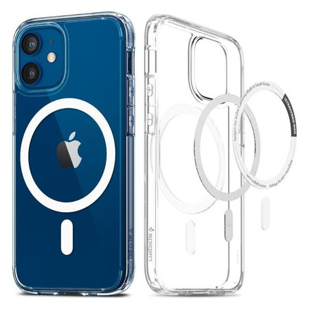 Spigen - Fall Ultra Hybrid mit MagSafe für iPhone 12 Mini, weiß