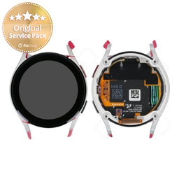 Samsung Galaxy Watch 5 40mm R900 - LCD Display + Touchscreen Front Glas + Rahmen (Silver) - GH82-30040C Genuine Service Pack