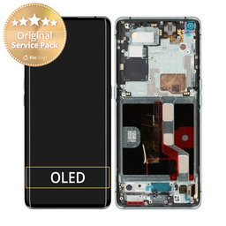 Oppo Find X2 Pro - LCD Display + Touchscreen Front Glas + Rahmen (Green) - 4905189 Genuine Service Pack