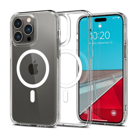 Spigen - Fall Ultra Hybrid mit MagSafe für iPhone 14 Pro Max, weiß