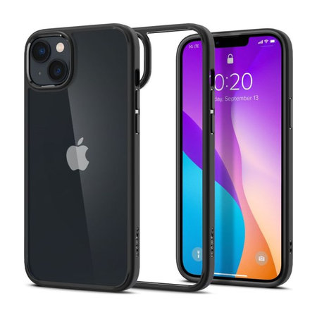 Spigen - Hülle Ultra Hybrid für iPhone 14, Matte Black