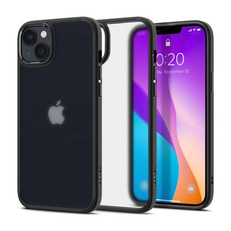 Spigen - Hülle Ultra Hybrid für iPhone 14, Frost Black