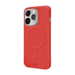SBS - Fall Smooth Mag mit MagSafe für iPhone 14 Pro, rot