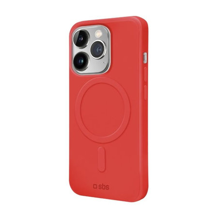 SBS - Fall Smooth Mag mit MagSafe für iPhone 14 Pro, rot