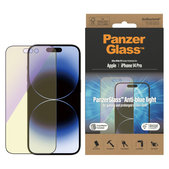 Schutzglas UWF Anti-Bluelight AB mit Applikator für iPhone 14 Pro, Schwarz, PanzerGlass
