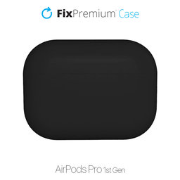 FixPremium - Silikonhülle für AirPods Pro, schwarz