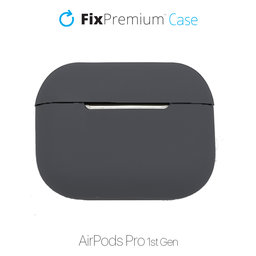 FixPremium - Silikonhülle für AirPods Pro, space grey