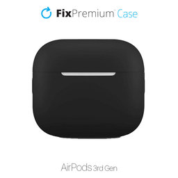 FixPremium - Silikonhülle für AirPods 3, schwarz