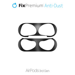 FixPremium - Staubaufkleber für AirPods 3, schwarz
