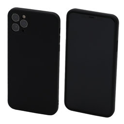 FixPremium - Silikonhülle für iPhone 11 Pro Max, schwarz