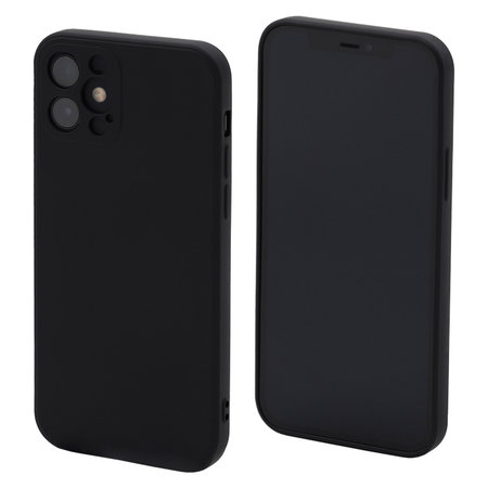 FixPremium - Silikonhülle für iPhone 12, schwarz
