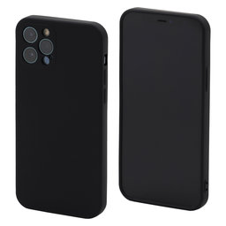 FixPremium - Silikonhülle für iPhone 12 Pro, schwarz