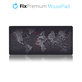 FixPremium - Maus und Tastatur Pad mit Kartenthema, schwarz