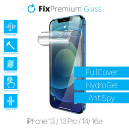 FixPremium HydroGel Anti-Spy - Displayschutzfolie für iPhone 13, 13 Pro, 14 und 16e
