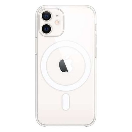 FixPremium - Silikonhülle mit MagSafe für iPhone 12 mini, transparent