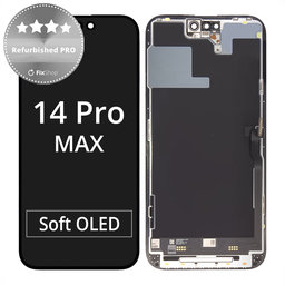 Apple iPhone 14 Pro Max - LCD Display + Touchscreen Front Glas + Rahmen Refurbished PRO