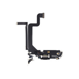 Apple iPhone 14 Pro Max - Ladestecker Ladebuchse + Flex Kabel (Space Black)