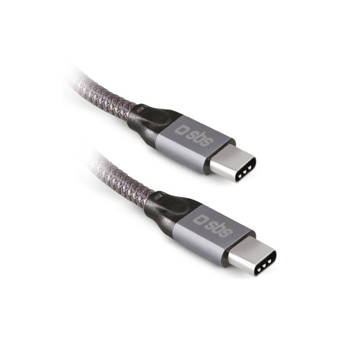 SBS - Thunderbolt 3 Kabel (USB-C) Kabel mit PowerDelivery 240W (1m), grau