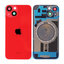 Apple iPhone 14 - Rückgehäuseglas + Kameraglas + Metallplatte + Magsafe-Magnet (Red)