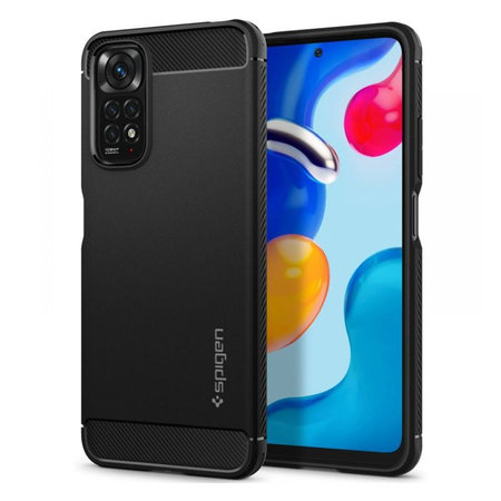 Spigen - Fall Ruggen Armor für Xiaomi Redmi Note 11 und 11S, schwarz